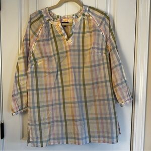 Talbots Plaid Top NWT